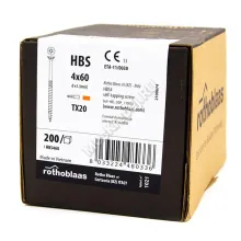 Саморез Rothoblaas с потайной головкой HBS 4x60 (200 шт.)