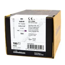 Саморез Rothoblaas с потайной головкой HBS 6x80 (100 шт.)