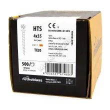 Саморез Rothoblaas полнонарезной с потайной головкой  HTS 4x35 (500 шт.)