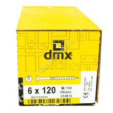 Саморез конструкционный с потайной головкой Domax 6x120 (100шт.)