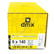 Саморез конструкционный с потайной головкой Domax 6x140 (100шт.)