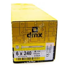 Саморез конструкционный с потайной головкой Domax 6x240 (100шт.)
