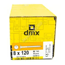 Саморез конструкционный тарельчатая головка Domax 8x120 (50шт.)