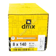 Саморез конструкционный тарельчатая головка Domax 8x140 (50шт.)