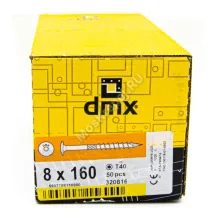 Саморез конструкционный тарельчатая головка Domax 8x160 (50шт.)