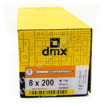 Саморез конструкционный тарельчатая головка Domax 8x200 (50шт.)