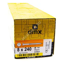 Саморез конструкционный тарельчатая головка Domax 8x240 (50шт.)