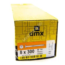 Саморез конструкционный тарельчатая головка Domax 8x300 (50шт.)