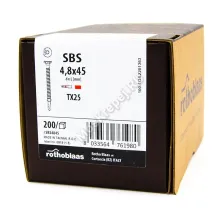 Саморез флюгель Rothoblaas SBS 4,8x45 для крепления дерево к металлу (200 шт.)