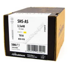 Саморез с уменьшенной головкой Rothoblaas SHS-AS  3.5x40 (500 шт.)
