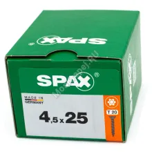 Саморез универсальный SPAX 4.5x25 Black BLAX потай. полная резьба (200 шт.)