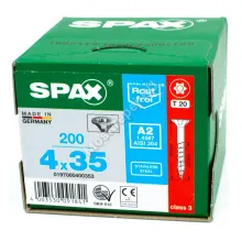 Саморез универсальный SPAX 4x35 нержавеющая сталь A2 (200шт.)