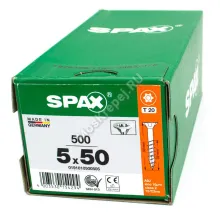 Саморез SPAX 5x50 универс. потай. неполная резьба (500 шт.)