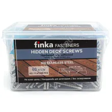 Саморезы Finka Hidden Deck Screws 60 мм из нержавейки (700 шт. + бита)