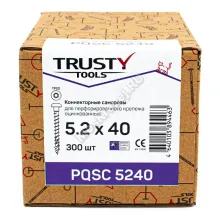 Саморез для перфорированного крепежа 5.2x40 (300 шт. + бита)