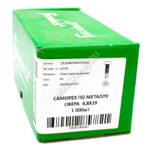 Саморезы гвоздек 4.8x19 для крепления дуэт к металлу (1000 шт.)