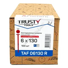 Конструкционные каркасные саморезы FlatLock Red 6х130 с покрытием Protech Z5 (100 шт.)
