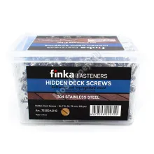 Саморезы Finka Hidden Deck Screws 75 мм из нержавейки (350 шт. + бита)