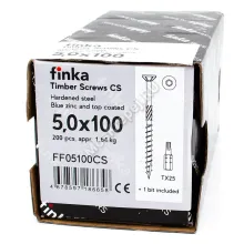 Конструкционные саморезы Finka Timber Screws CS 5,0x100 (200шт.)
