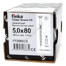 Конструкционные саморезы Finka Timber Screws CS 5,0x80 (200шт.)