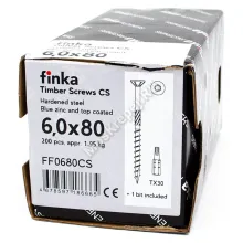 Конструкционные саморезы Finka Timber Screws CS 6,0x80 (200шт.)