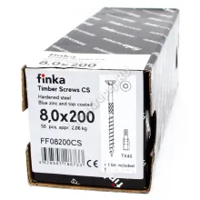 Конструкционные саморезы Finka Timber Screws CS 8,0x200 (50шт.)