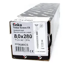 Конструкционные саморезы Finka Timber Screws CS 8,0x280 (50шт.)