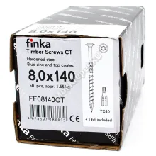 Саморез конструкционный тарельчатый Finka Timber Screws CT 8x140 (50шт)
