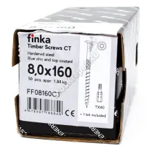Саморез конструкционный тарельчатый Finka Timber Screws CT 8x160 (50шт)