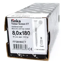 Саморез конструкционный тарельчатый Finka Timber Screws CT 8x180 (50шт)