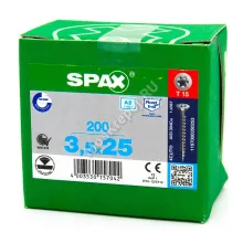 Саморез универсальный SPAX 3,5x25 нержавеющая сталь A2 (200шт.)