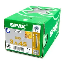Саморезы SPAX 3.5x45 для деревянных полов, имитации бруса, вагонки, паркета (500 шт. + бита)
