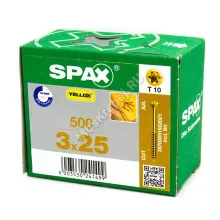Саморезы SPAX 3x25 для паркета, инженерной доски (500 шт. + бита)