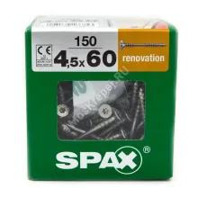 Саморезы для крепления фасадной и террасной доски SPAX 4.5x60 (150 шт. + бита)