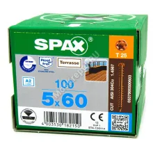 Саморезы SPAX D антик 5x60 для террасной доски из нержавейки (100 шт.)