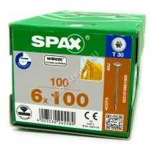 Конструкционные саморезы SPAX 6x100 тарельчатая головка