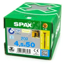 Саморез для фасадной доски с двойной резьбой SPAX 4.5x50 Антик из нержавейки
