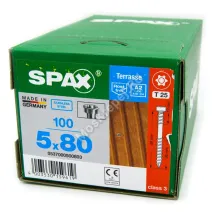Саморезы SPAX D 5x80 для террасной доски из нержавейки (100 шт.)