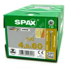Саморезы SPAX 4.5x60 для крепления OSB, МДФ, ДСП и фанеры (500 шт.)
