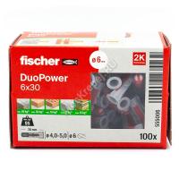 Дюбель Fischer DUOPOWER 6x30 универсальный (100 шт.)