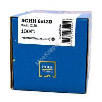 Саморез с потайной головкой HOLZ TECHNIC SCHH 6x120 (100 шт.)