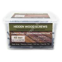 Саморезы Hidden Wood Screws 48 мм (350 шт. + бита)